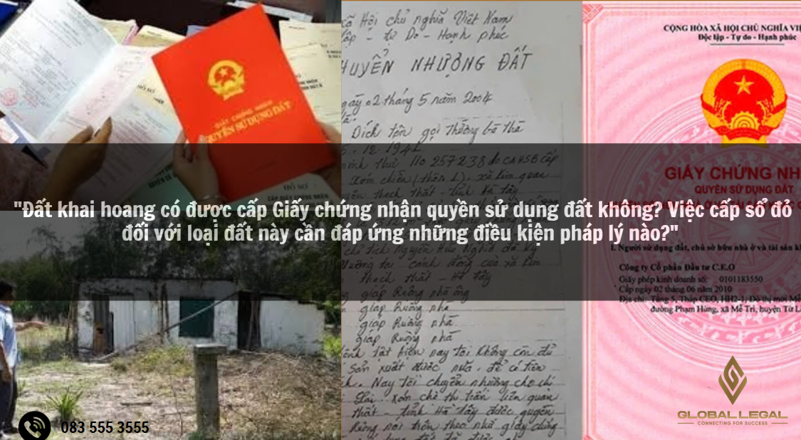 Q&A "Đất khai hoang có được cấp Giấy chứng nhận quyền sử dụng đất không? Việc cấp sổ đỏ đối với loại đất này cần đáp ứng những điều kiện pháp lý nào?"